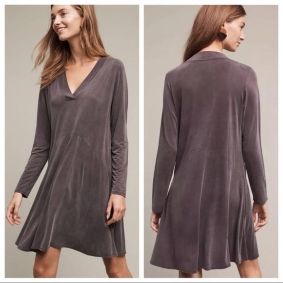 Anthropologie Dresses & Skirts - Anthropologie Dolan Toute Long Sleeve V-Neck Swing Dress Sz S